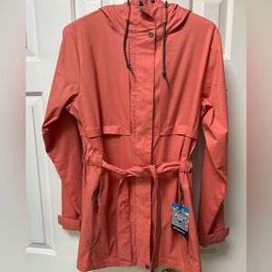 NEW Columbia “Pardon My Trench II” Rain Jacket. Medium. Omni-Shield. Hooded.